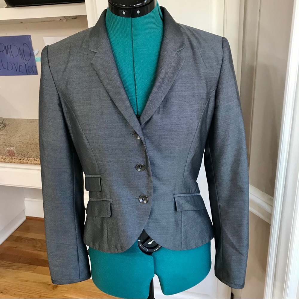 rag & bone wool and silk cropped jacket blazer